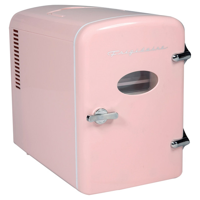 CURTIS INTERNATIONAL, LT EFMIS129-PINK Frigidaire 0.5 Cu Ft Retro Portable Mini Refrigerator, Pink CURTIS INTERNATIONAL, LT EFMIS129-PINK Frigidaire 0.5 Cu Ft Retro Portable Mini Refrigerator, Pink