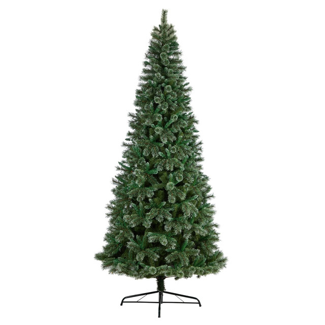 NEARLY NATURAL INC. T4508 Nearly Natural Wisconsin Pine 120inH Slim Artificial Christmas Tree With Bendable Branches, 120inH x 53inW x 53inD, Green NEARLY NATURAL INC. T4508 Nearly Natural Wisconsin Pine 120inH Slim Artificial Christmas Tree With Bendable Branches, 120inH x 53inW x 53inD, Green