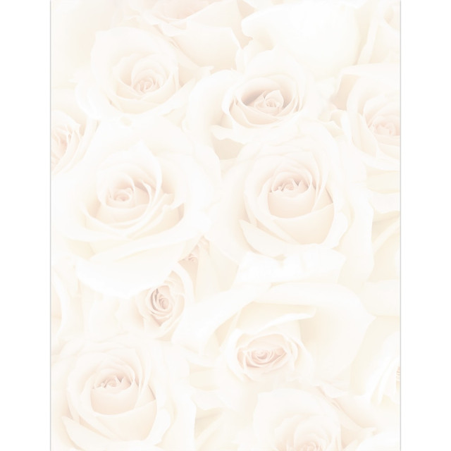 MASTERPIECE STUDIOS 2014334 Great Papers! Design Letterhead Paper Stationery, 8-1/2in x 11in, Blush Roses, Pack Of 80 Sheets