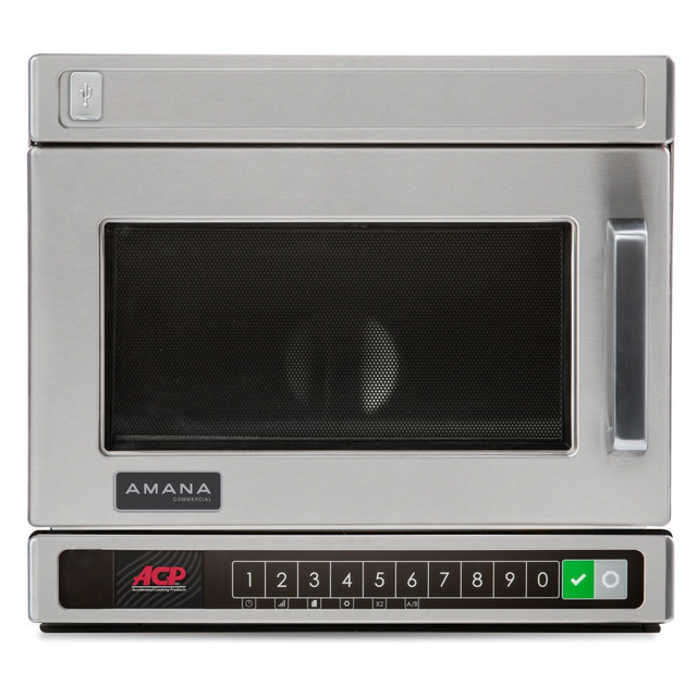 CHICA BELLA, INC. HDC18Y2 Amana HDS-Y Series Countertop Microwave, 0.6 Cu. Ft., Silver CHICA BELLA, INC. HDC18Y2 Amana HDS-Y Series Countertop Microwave, 0.6 Cu. Ft., Silver