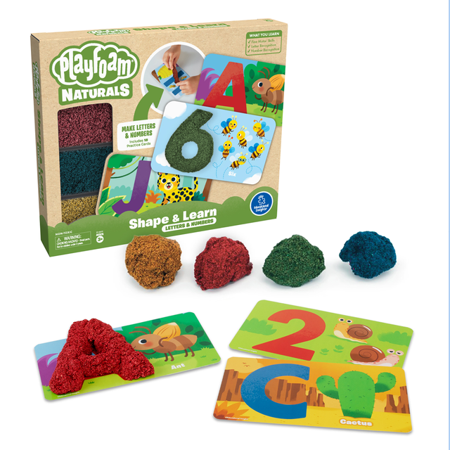 EDUCATIONAL INSIGHTS EI-2271 Playfoam Naturals Shape & Learn Letters & Numbers, Multicolor EDUCATIONAL INSIGHTS EI-2271 Playfoam Naturals Shape & Learn Letters & Numbers, Multicolor