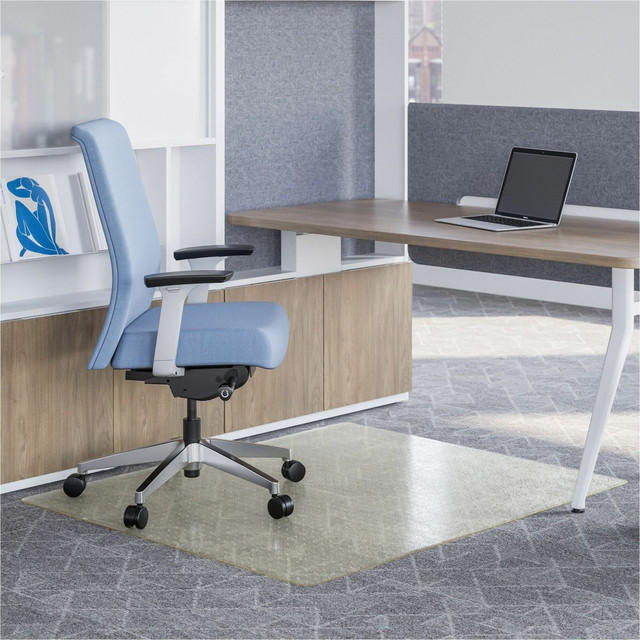 DEFLECT-O CORPORATION CM1K142OCB Deflecto OceanMat Chair Mat for Carpet - Low Pile, Carpeted Floor - 48in Width x 36in Depth - Rectangular - Polyethylene Terephthalate (PET), Plastic - Clear - 1Each