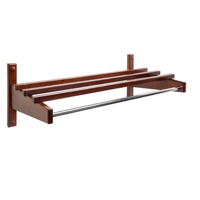 CENTRAL SPECIALTIES CO. TEC-36W CSL Economy Series Wood Wall Rack, 10-1/2inH x 36inW x 12-3/4inD, Dark Brown CENTRAL SPECIALTIES CO. TEC-36W CSL Economy Series Wood Wall Rack, 10-1/2inH x 36inW x 12-3/4inD, Dark Brown