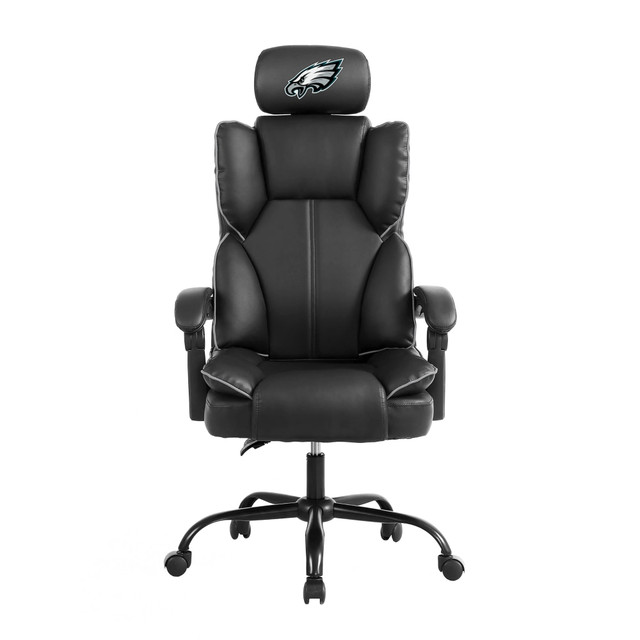 IMPERIAL INTERNATIONAL IMP 684-1037 Imperial NFL Champ Ergonomic Faux Leather Computer Gaming Chair, Philadelphia Eagles IMPERIAL INTERNATIONAL IMP 684-1037 Imperial NFL Champ Ergonomic Faux Leather Computer Gaming Chair, Philadelphia Eagles