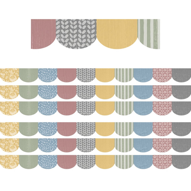 EDUCATORS RESOURCE TCR7182-6 Teacher Created Resources Scalloped Border Trim Packs, 35', Classroom Cottage, Set Of 6 Packs EDUCATORS RESOURCE TCR7182-6 Teacher Created Resources Scalloped Border Trim Packs, 35', Classroom Cottage, Set Of 6 Packs