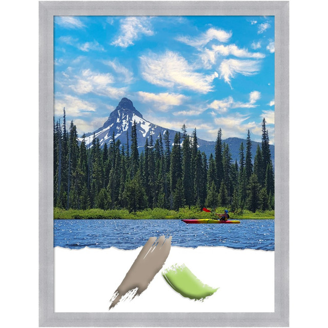 UNIEK INC. A42707345842 Amanti Art Grace Brushed Nickel Picture Frame, 20in x 26in, Matted For 18in x 24in UNIEK INC. A42707345842 Amanti Art Grace Brushed Nickel Picture Frame, 20in x 26in, Matted For 18in x 24in