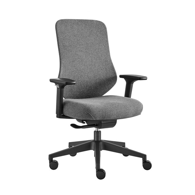 EURO STYLE, INC. 10632-GRY Eurostyle Jeppe Fabric High-Back Office Task Chair, Gray/Black EURO STYLE, INC. 10632-GRY Eurostyle Jeppe Fabric High-Back Office Task Chair, Gray/Black