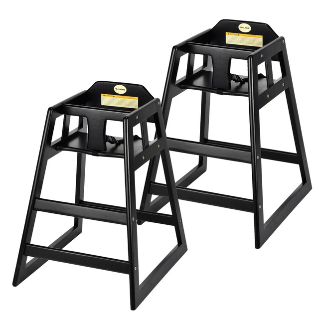 ADIR CORP. ALP412-02-ESP Alpine Industries Stackable Baby High Chairs, Espresso, Set Of 2 High Chairs