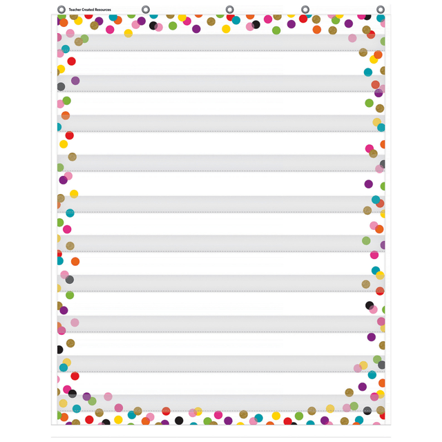 ARTHUR SCHUMAN INC. TCR20328 Teacher Created Resources 10 Pocket Chart, 34in x 44in, Confetti ARTHUR SCHUMAN INC. TCR20328 Teacher Created Resources 10 Pocket Chart, 34in x 44in, Confetti