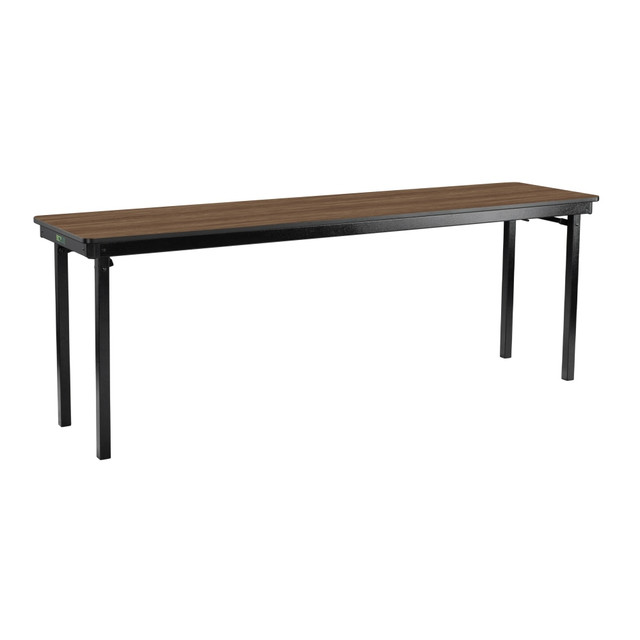 OKLAHOMA SOUND CORPORATION MSFT1896-MDPEPN National Public Seating Max Seating Folding Table, 29inH x 18inW x 96inD, Pinnacle Walnut OKLAHOMA SOUND CORPORATION MSFT1896-MDPEPN National Public Seating Max Seating Folding Table, 29inH x 18inW x 96inD, Pinnacle Walnut