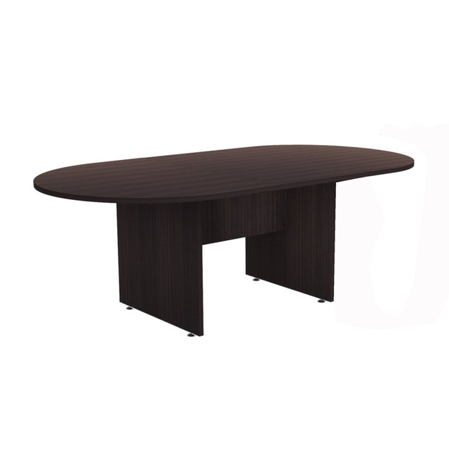 INVAL AMERICA, INC. MJ-1235 IVA ProSeries Race Track Oval Conference Table, 71in W x 35in D x 29-1/2in H, Espresso