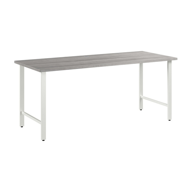 BUSH INDUSTRIES INC. HUD272PG Bush Business Furniture Hustle 72inW Computer Desk With Metal Legs, Platinum Gray, Standard Delivery BUSH INDUSTRIES INC. HUD272PG Bush Business Furniture Hustle 72inW Computer Desk With Metal Legs, Platinum Gray, Standard Delivery