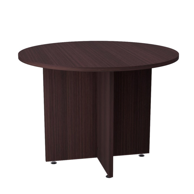 INVAL AMERICA, INC. MJ-1135 IVA ProSeries Round Conference Table, 42in W x 42in D x 29-1/2in H, Espresso