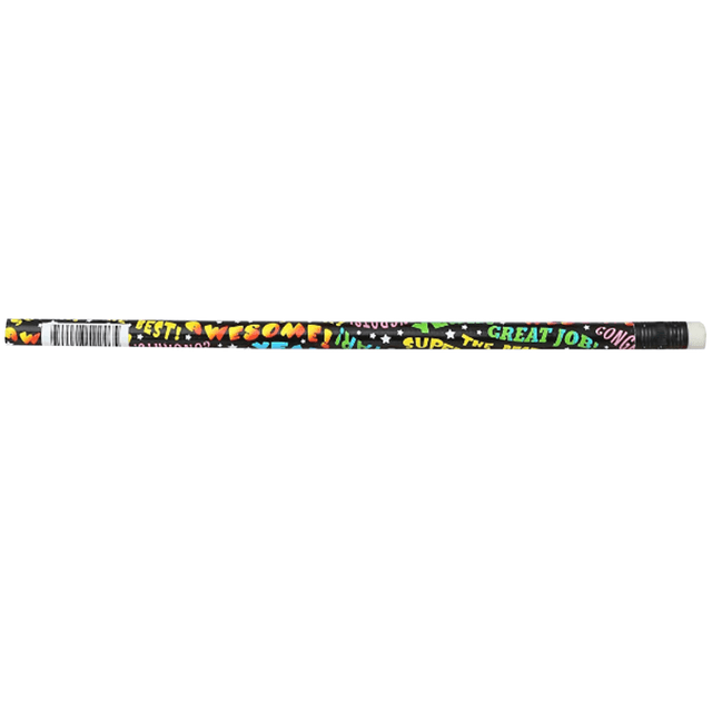 ROSE MOON, INC. JRM52246G J.R. Moon Pencil Co. Pencils, HB #2/Medium, Awesome, Multicolor, Pack Of 144 Pencils