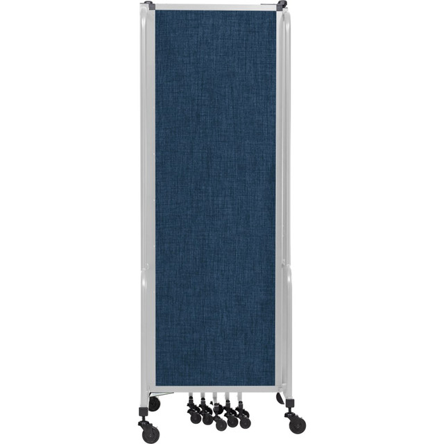 OKLAHOMA SOUND CORPORATION RDG6-7PT04 National Public Seating Room Divider, 7 Sections, 72inH x 164inW x 27inD, Blue/Gray