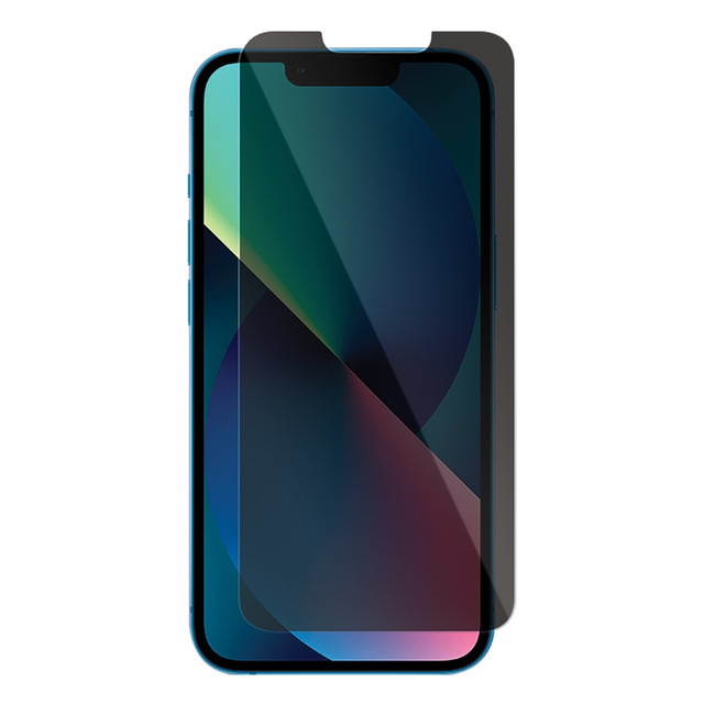 Protect your privacy and your phones screen with the cellhelmet Privacy Tempered Glass Screen Protector. An oleophobic layer resists fingerprints for crystal clear viewing.  Designed to block the view of your screen when looking at an angle while remaining crystal to the user.  Durable 0.3 mm thick Aluminosilicate glass.  Ranks 9 out on the Mohs Scale of hardness.  Covered in an oleophobic layer that resists fingerprints for clear viewing.  Rounded edges offer a smooth feel.  Simple 3-step application process: clean the screen, peel back the protective layer and lower glass onto the device until it forms to the screen.  Compatible with the iPhone 14 Plus and iPhone 13 Pro Max.
