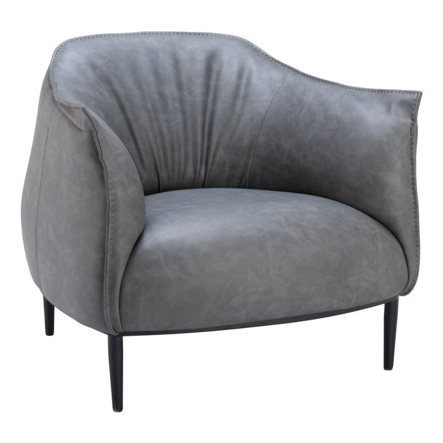 ZUO MODERN 109976 Zuo Julian Accent Chair, Gray ZUO MODERN 109976 Zuo Julian Accent Chair, Gray