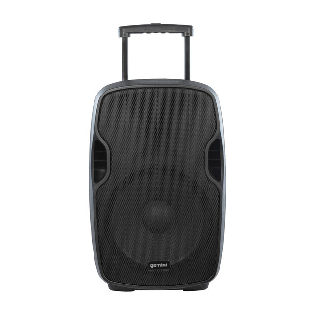 INNOVATIVE CONCEPTS AND DESIGN LLC AS-15TOGO Gemini Portable Bluetooth PA Speaker With Integrated Mixer & Wired Microphone, Black, AS-15TOGO INNOVATIVE CONCEPTS AND DESIGN LLC AS-15TOGO Gemini Portable Bluetooth PA Speaker With Integrated Mixer & Wired Microphone, Black, AS-15TOGO