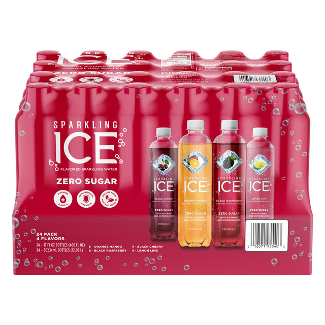 TALKING RAIN BEVERAGE CO., INC 016571952242 Sparkling Ice Fruit Frenzy Sparkling Water Variety Pack, 17 Oz, Pack Of 24 Bottles