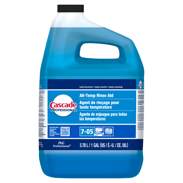 THE PROCTER & GAMBLE COMPANY 71187CT Cascade Professional All-Temperature Rinse Aid Detergent, Closed Loop, 1 Gallon, Case Of 2 Containers THE PROCTER & GAMBLE COMPANY 71187CT Cascade Professional All-Temperature Rinse Aid Detergent, Closed Loop, 1 Gallon, Case Of 2 Containers