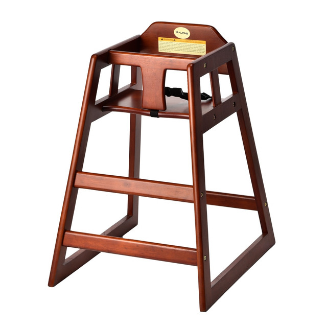 ADIR CORP. ALP412-01-MA Alpine Industries Stackable Baby High Chair, Mahogany ADIR CORP. ALP412-01-MA Alpine Industries Stackable Baby High Chair, Mahogany