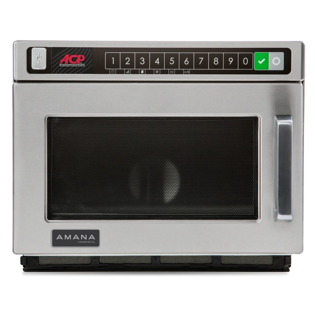 MAYTAG COMPANY HDC12A2 Amana HDC Series Countertop Microwave, 0.6 Cu. Ft., Silver MAYTAG COMPANY HDC12A2 Amana HDC Series Countertop Microwave, 0.6 Cu. Ft., Silver
