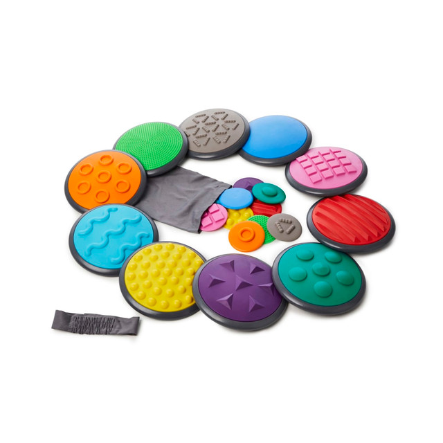 WINTHER WING2116 Gonge 22-Piece Tactile Disc Set, Assorted Colors