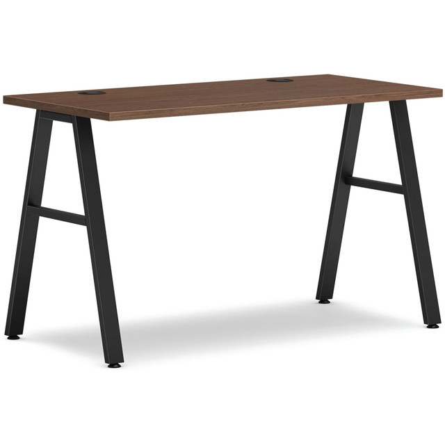 HON HON4824SE1ABL  Mod Table Writing Desk, 48inW, Sepia Walnut/Black
