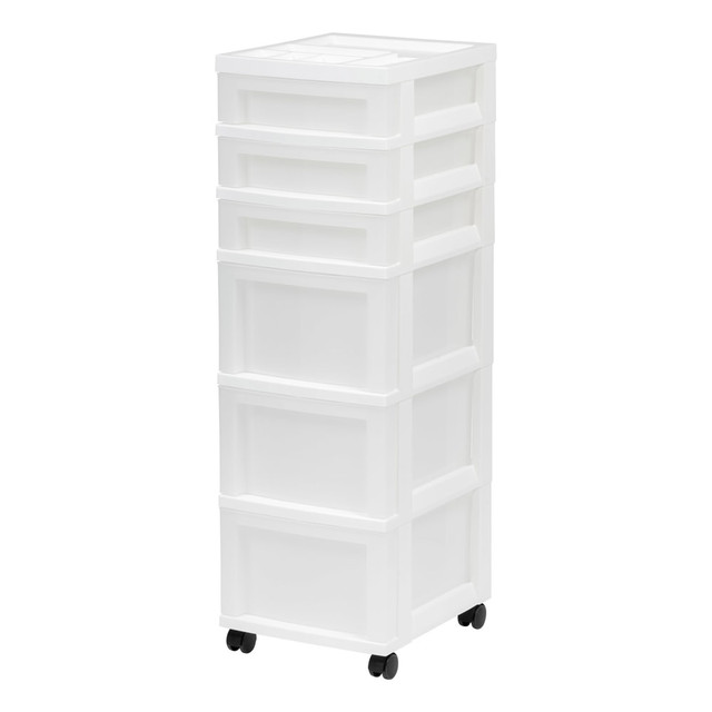 IRIS USA, INC. 585008 Iris Mini Chest, 6 Drawers, 67 Qt, White