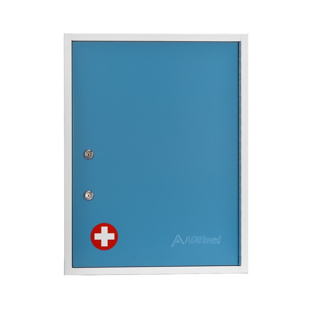 ADIR CORP. ADI999-04-BLU Alpine AdirMed Large Medical Security Cabinet, 21inH x 16inW x 6inD, Blue