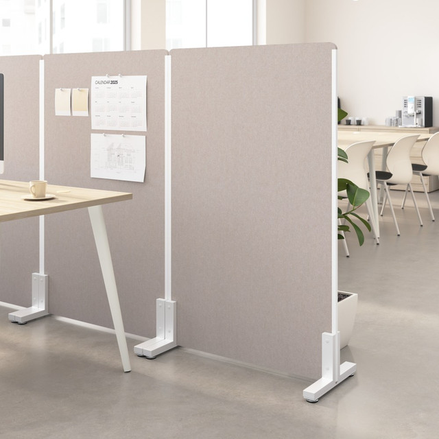 BUSH INDUSTRIES INC. PSP134WB-03 Bush Business Furniture Freestanding Privacy Screen, Polyester, 34inW, Warm Beige, Standard Delivery BUSH INDUSTRIES INC. PSP134WB-03 Bush Business Furniture Freestanding Privacy Screen, Polyester, 34inW, Warm Beige, Standard Delivery