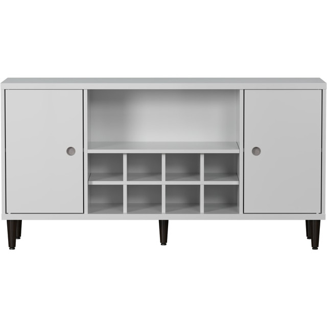 TRENDFURN LLC 126-003 Trendfurn Evolution 54inW Clik Tool-Less Sideboard Cabinet, White/Wenge
