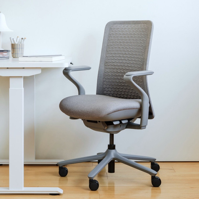 BUREAU OFFICE, INC. 11-10-00-87 Branch Furniture Verve Seating Ergonomic Fabric Mid-Back Task Chair, Lunar BUREAU OFFICE, INC. 11-10-00-87 Branch Furniture Verve Seating Ergonomic Fabric Mid-Back Task Chair, Lunar