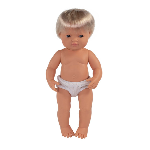 MINILAND EDUCATIONAL CORPORATION MLE31051 Miniland Educational Anatomically Correct 15in Baby Doll, Caucasian Boy MINILAND EDUCATIONAL CORPORATION MLE31051 Miniland Educational Anatomically Correct 15in Baby Doll, Caucasian Boy
