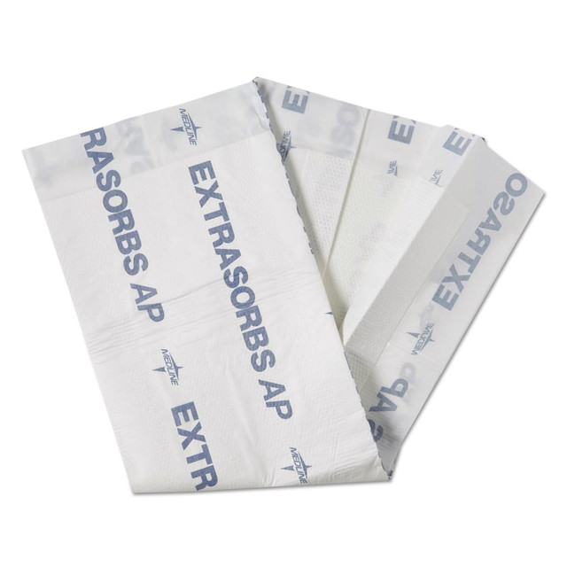 MEDLINE INDUSTRIES, INC. EXTSRB3036AZ Medline Extrasorbs Air-Permeable Disposable DryPads, 30in x 36in, White, 5 Pads/Pack