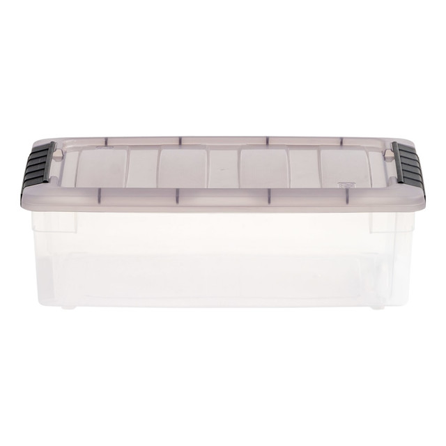 IRIS USA, INC. 500208 Iris Stack & Pull Storage Box, 1.45 Gallon, Clear/Gray IRIS USA, INC. 500208 Iris Stack & Pull Storage Box, 1.45 Gallon, Clear/Gray