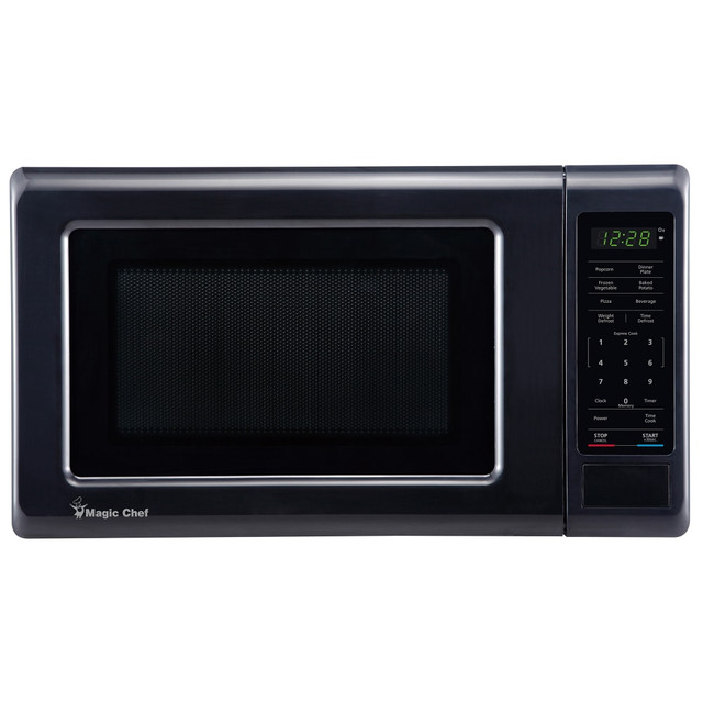 CNA INTERNATIONAL, INC. MC77MB Magic Chef 0.7 Cu. Ft. 700W Countertop Digital Touch Microwave, Black