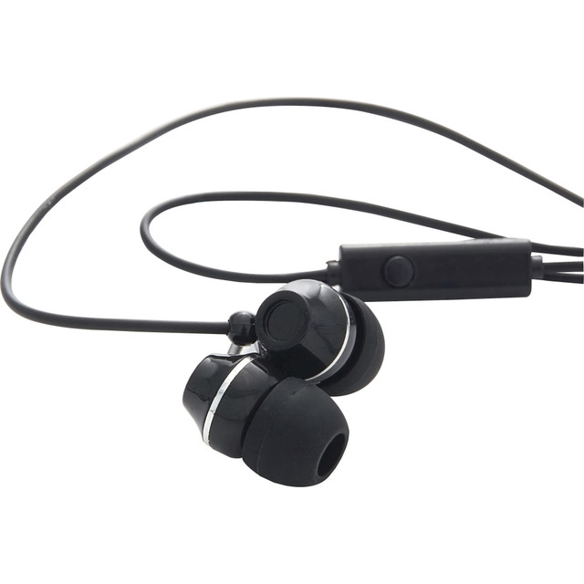 VERBATIM AMERICAS LLC 99774 Verbatim Stereo Earphones with Microphone - Stereo - Mini-phone (3.5mm) - Wired - Earbud - Binaural - In-ear - Black VERBATIM AMERICAS LLC 99774 Verbatim Stereo Earphones with Microphone - Stereo - Mini-phone (3.5mm) - Wired - Earbud - Binaural - In-ear - Black