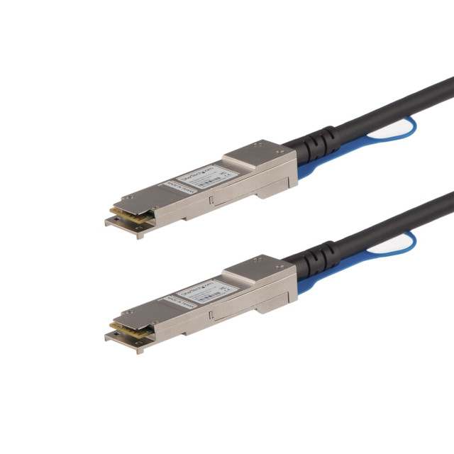 STARTECH.COM QSFP40GPC3M MSA Uncoded Compatible 3m 40G QSFP+ to QSFP+ Direct Attach Cable - 40 GbE QSFP+ Copper DAC 40 Gbps Low Power Passive Twinax - QSFP+ Direct-Attach Twinax cable complies w/ MSA industry standards - Copper Twinax Cable length: STARTECH.COM QSFP40GPC3M MSA Uncoded Compatible 3m 40G QSFP+ to QSFP+ Direct Attach Cable - 40 GbE QSFP+ Copper DAC 40 Gbps Low Power Passive Twinax - QSFP+ Direct-Attach Twinax cable complies w/ MSA industry standards - Copper Twinax Cable length: