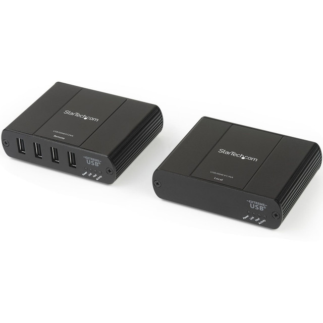 STARTECH.COM USB2004EXT2NA 4 Port USB 2.0 Extender Hub over Cat5e or Cat6 Ethernet Cable - 330ft/100m Metal USB 2.0 Extender Kit - ESD, Powered, 480mbps - USB 2.0 extender kit connects 4 remote USB devices up to 330ft over CAT5e/CAT6 ethernet cable STARTECH.COM USB2004EXT2NA 4 Port USB 2.0 Extender Hub over Cat5e or Cat6 Ethernet Cable - 330ft/100m Metal USB 2.0 Extender Kit - ESD, Powered, 480mbps - USB 2.0 extender kit connects 4 remote USB devices up to 330ft over CAT5e/CAT6 ethernet cable