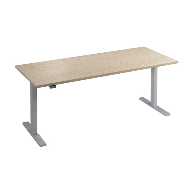 BUSH INDUSTRIES INC. M6S7230NESK Bush Business Furniture Move 60 Series 72inW Height Adjustable Standing Desk, Natural Elm/Cool Gray Metallic, Standard Delivery BUSH INDUSTRIES INC. M6S7230NESK Bush Business Furniture Move 60 Series 72inW Height Adjustable Standing Desk, Natural Elm/Cool Gray Metallic, Standard Delivery