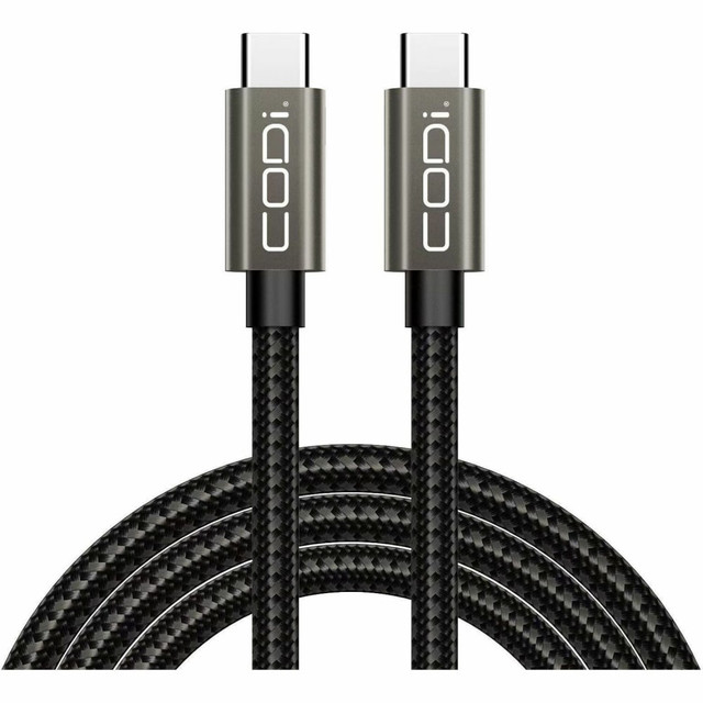 CODI ACQUISITION LLC A01101 CODi USB-C to USB-C Charge & Sync Cable - 3ft Braided Nylon CODI ACQUISITION LLC A01101 CODi USB-C to USB-C Charge & Sync Cable - 3ft Braided Nylon