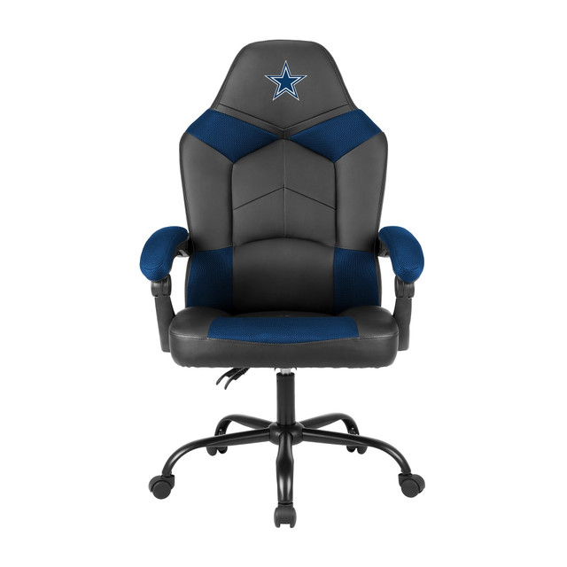 IMPERIAL INTERNATIONAL IMP 135-1002 Imperial Adjustable Oversized Vinyl High-Back Office Task Chair, NFL Dallas Cowboys, Black/Blue IMPERIAL INTERNATIONAL IMP 135-1002 Imperial Adjustable Oversized Vinyl High-Back Office Task Chair, NFL Dallas Cowboys, Black/Blue