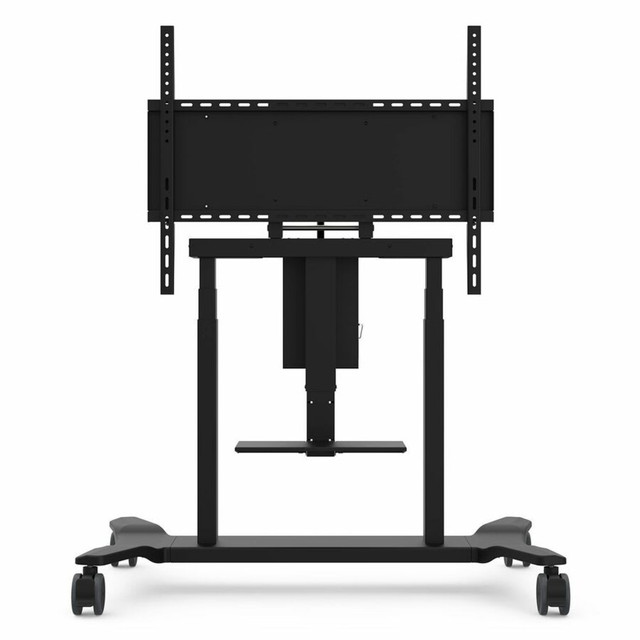 VIEWSONIC CORPORATION VB-STND-008 ViewSonic Motorized Metal Trolley Cart For 55in to 86in Displays, 92-15/16inH x 26inW x 11inD, Black VIEWSONIC CORPORATION VB-STND-008 ViewSonic Motorized Metal Trolley Cart For 55in to 86in Displays, 92-15/16inH x 26inW x 11inD, Black