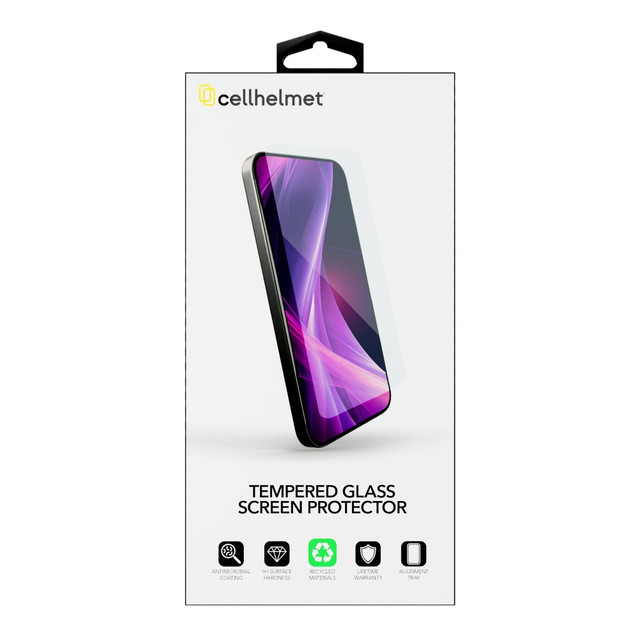 CELLHELMET TEMP-I14-PRO-100  Tempered Glass Screen Protector, With $100 Coverage, For iPhone 14 Pro