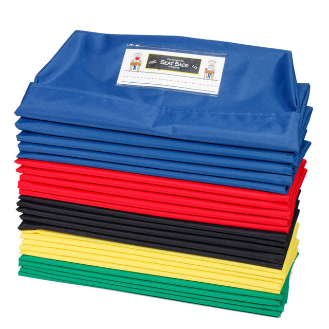 VICTOR TECHNOLOGY 17199 Victor Seat Sack Chair Cover Classroom Pack, 17in x 1/2in, Assorted Colors, Pack Of 25 Covers VICTOR TECHNOLOGY 17199 Victor Seat Sack Chair Cover Classroom Pack, 17in x 1/2in, Assorted Colors, Pack Of 25 Covers