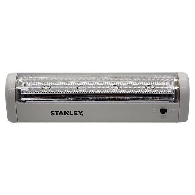 THE NCC NY, LLC 32740 Stanley Battery-Operated LED Utility Light, 4inH, White THE NCC NY, LLC 32740 Stanley Battery-Operated LED Utility Light, 4inH, White