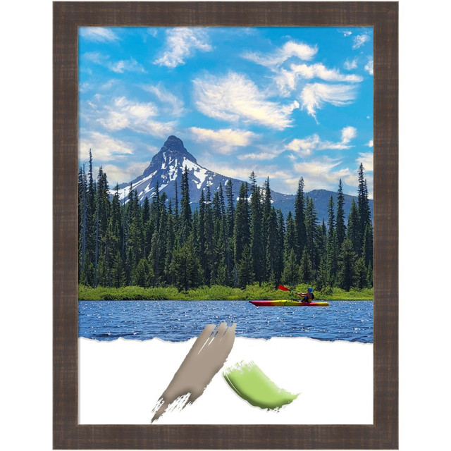 UNIEK INC. A42707345824 Amanti Art Whiskey Brown Rustic Wood Picture Frame, 20in x 26in, Matted For 18in x 24in UNIEK INC. A42707345824 Amanti Art Whiskey Brown Rustic Wood Picture Frame, 20in x 26in, Matted For 18in x 24in