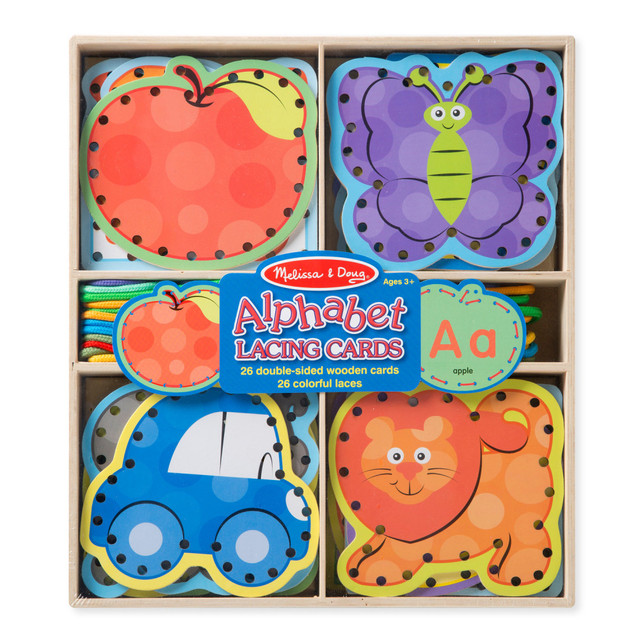 MELISSA & DOUG, LLC LCI9490 Melissa & Doug Alphabet Lacing Cards