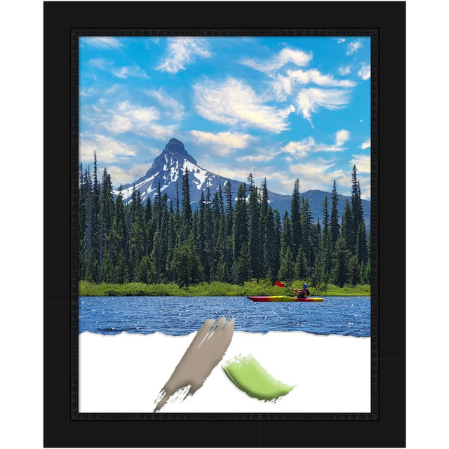 UNIEK INC. A42708297045 Amanti Art Narrow Picture Frame, Opening Size 11in x 14in, 16inH x 13inW x 3/4inD, Avon Black